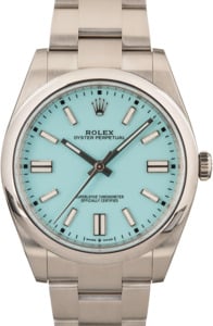 Pre-Owned Rolex Oyster Perpetual 124300 Turquoise Blue