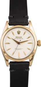 Pre-Owned Rolex Oyster Perpetual 6634 White Arrowhead Dial