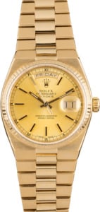 Rolex OysterQuartz Day-Date 19018 Champagne Index Dial