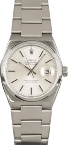 Used Rolex Oysterquartz Datejust 17000 Silver Dial