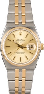 PreOwned Rolex Oysterquartz Datejust 17013 Two Tone Integral