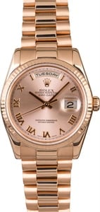 Men's Rolex President Day-Date Everose Gold 118235