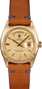 Rolex President Day-Date 1803 Champagne Linen Dial
