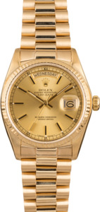 Pre Owned Rolex President 18038 Champagne