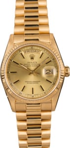 Pre-Owned Rolex Day-Date 18038 President 18K Gold