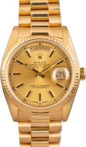 Rolex Day-Date 18038 President 18k Yellow Gold