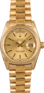 Used Rolex President 18078 Bark Finish