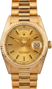 Rolex President 18238 Champagne Dial