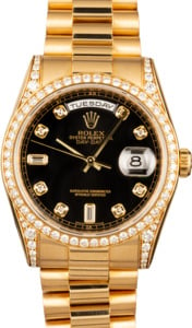 Pre-Owned Rolex President Day-Date 118388 18k Yellow Gold