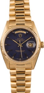 Pre-Owned Rolex President 18038 Blue Dial T