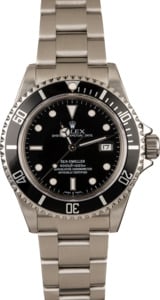 Pre-Owned Rolex Sea-Dweller 16600 Black Dial Steel Watch