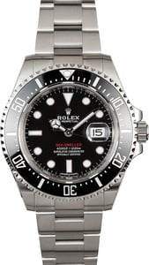 Pre Owned Rolex Red Sea-Dweller Lettering Ref 126600