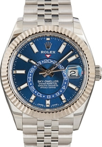 184453 Men's Rolex Sky-Dweller 326934 Blue Dial
