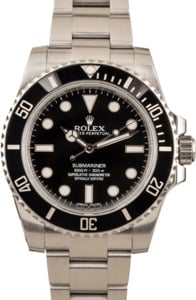Rolex Submariner 114060 No Date Men's Watch