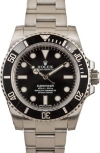 Rolex 114060 No Date Submariner 100% Genuine