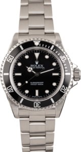 Pre Owned Steel Rolex Submariner 14060M Black Dial 40MM