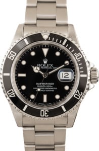 Rolex Submariner Watch 16610BKSO