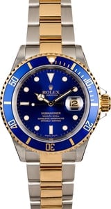 Rolex Submariner 16613 Two Tone Oyster Blue Dial