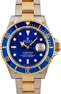 Rolex Submariner 16613 Two-Tone Oyster Blue