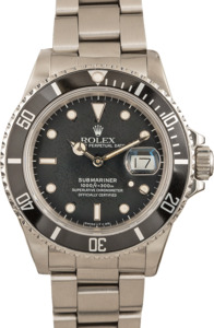 Pre-Owned Rolex 40MM Submariner 16800 Black Dial