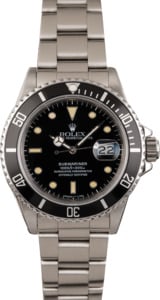 Pre Owned Rolex Submariner 168000 Stainless Steel