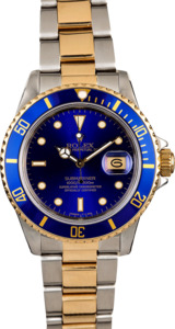Men's Rolex Submariner 16803 Blue Dial