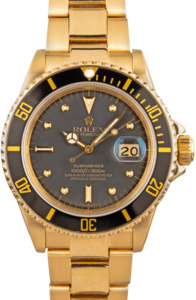Rolex Submariner 16808 Yellow Gold