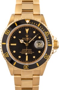 Rolex Submariner 16808 Black "Nipple" Dial