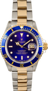 Rolex Submariner Blue Dial 16613 Certified Pre-Owned
