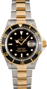 Rolex Submariner Two-Tone 16613 Oyster Black