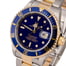 Used Rolex Two Tone Submariner 16613 Blue Dial