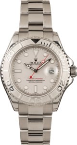 Used Rolex Yacht-Master 16622 Platinum Bezel and Dial 40MM Oyster Bracelet