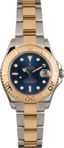 Pre Owned Rolex Two Tone Yacht-Master 168623 Blue Dial