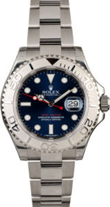 Factory Stickered Rolex Yacht-Master 116622 Blue Dial