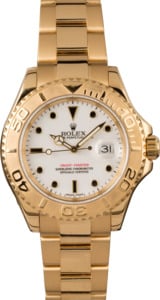 Used Rolex Yachtmaster 16628 White Dial 40MM