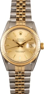 135028 x-1 Pre-Owned Rolex Datejust 16013 Two Tone