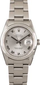 Pre-Owned Rolex Datejust 16200 Silver Roman Dial
