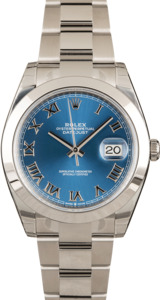 Unworn Rolex Datejust 126300 Blue Dial