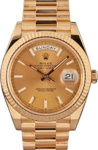 Rolex Day-Date 40 Ref 228238 Champagne Dial