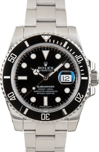 Used Rolex Submariner Ref 116610LN Black Dial