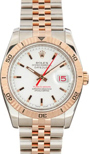 Used Rolex Datejust Turn-O-Graph Ref 116261 Steel & Rose Gold