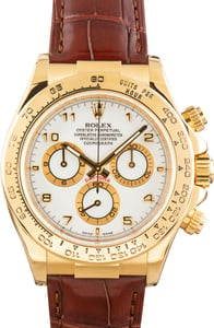 Used Rolex Cosmograph Daytona Ref 116518 Leather Strap