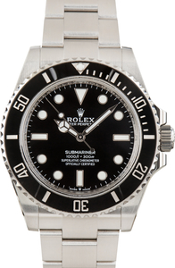 Pre-Owned Rolex Submariner Stainless Steel Ref 124060 Black Ceramic Bezel