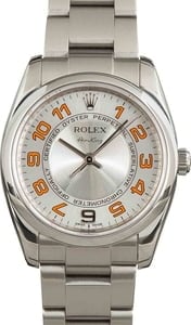 Rolex Air King 114200 Silver Concentric Dial