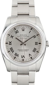 Used Rolex Air-King Ref 114200 Silver Dial