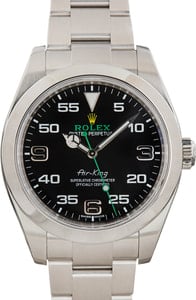 Rolex Air-King Stainless Steel Ref 116900 Black Dial