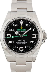 Rolex Air-King 126900 Stainless Steel Black Dial