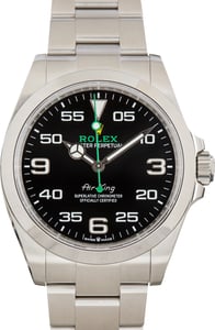 Pre-Owned Black Arabic Dial Rolex Air-King ref 126900