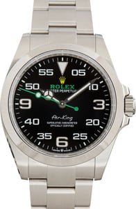 Pre-Owned Rolex Air-King 126900 Black Chromalight Dial
