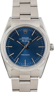 Used Rolex Air-King Ref 14000 Blue Dial